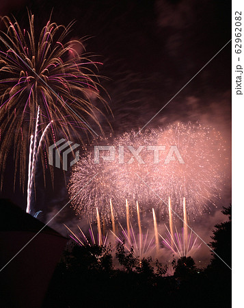 偕楽園花火の写真素材 6296