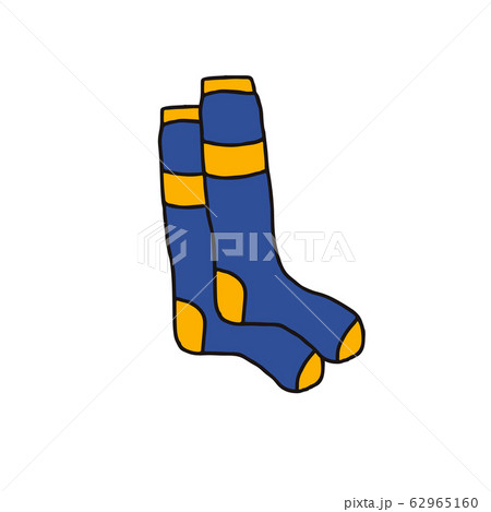 Warm socks set. Vector casual footwers collection. 62965160
