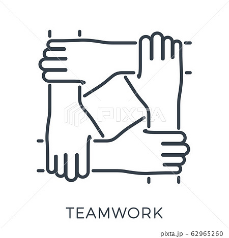 Teamwork or Hands Friends 62965260