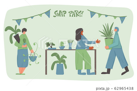 House plant lover concept Hand drawn vector flower House plant lover concept Hand drawn vector flower 62965438