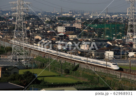 夕刻の西湘地区を駆け抜ける700系新幹線_2009/8/16撮影 62968931