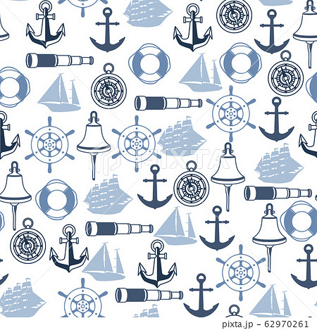 Seamless pattern with symbols and items. 62970261