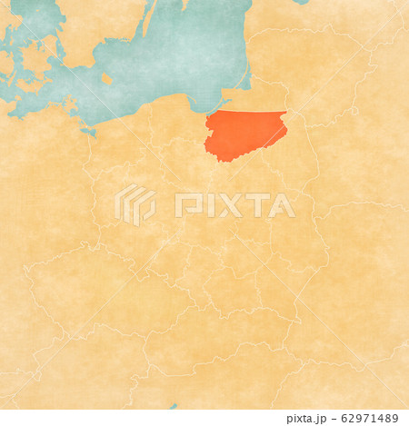 Map of Poland - Warmia-Masuria 62971489