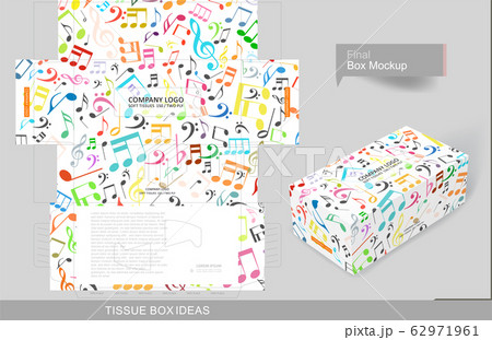 Tissue box template concept series 62971961