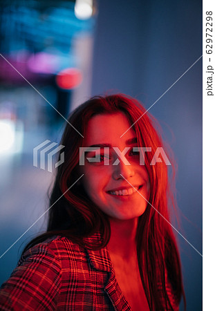 Night Portrait Of Young Woman 62972298