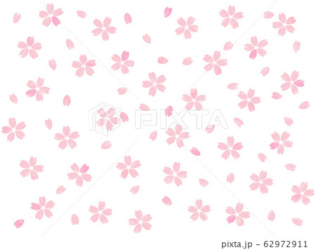 桜 壁紙 手描き風 全面 ランダム 薄紅 Jpg Png背景透過 のイラスト素材