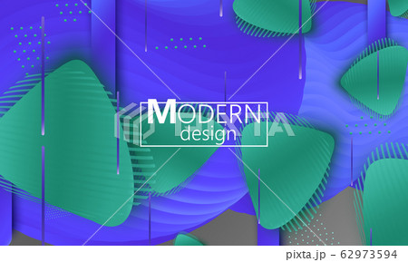 Dynamic shapes. 3D background. Vector illustration Dynamic shapes. 3D background. Vector illustration 62973594