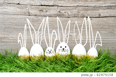 Easter eggs green grass Creative decoration Easter eggs green grass Creative decoration 62974158