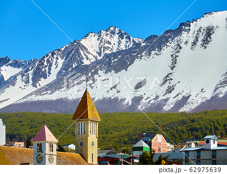 Mountains over Ushuaia. 62975639