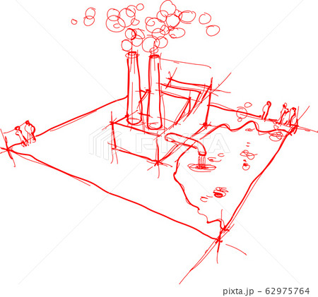 sketch of factory with shadows and no background sketch of factory with shadows and no background 62975764