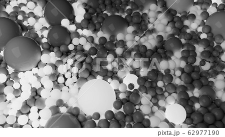 beautiful shiny balls of different shades of gray and sizes completely cover surface. Some spheres glow. 3d photorealistic render geometric holiday background of shiny balls beautiful shiny balls of different shades of gray and sizes completely cover surface. Some spheres glow. 3d photorealistic render geometric holiday background of shiny balls 62977190