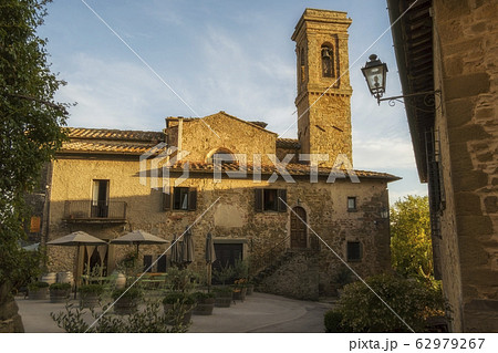 Cityscape of the fortified medieval village Cityscape of the fortified medieval village 62979267