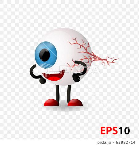 Eye. Eyeball. Human internal vision organ character 62982714