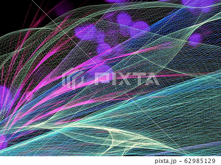光輝く抽象的な波模様 光輝く抽象的な波模様 62985129