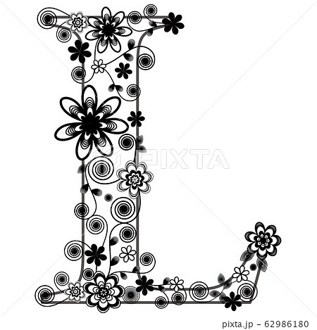 Design Font Alphabet L Stock Illustration