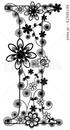 デザインフォント　アルファベット「I」　 62986186