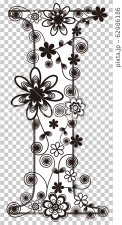 Design font alphabet "I" Design font alphabet "I" 62986186