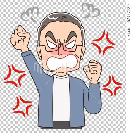 おじいさん シニア 祖父 おじいちゃん 男 おじさん イラスト マンガ 62987729