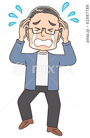 おじいさん シニア 祖父 おじいちゃん 男 おじさん イラスト マンガのイラスト素材