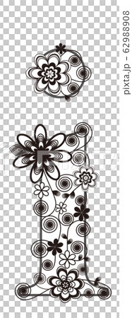 Design font alphabet "i" Design font alphabet "i" 62988908