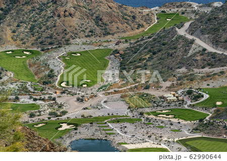 baja california golf course aerial view 62990644