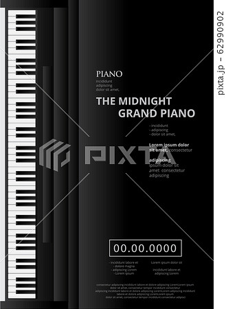 Music Grand Piano Poster Background Template 62990902