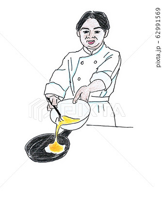 ビュッフェ　オムレツ　玉子焼き 62991569