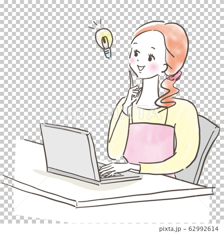 Computer Smile Woman Inspiration 62992614