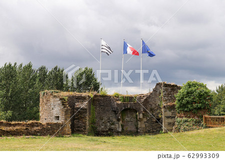 Ruins of medieval castle, Corlay, Brittany Ruins of medieval castle, Corlay, Brittany 62993309