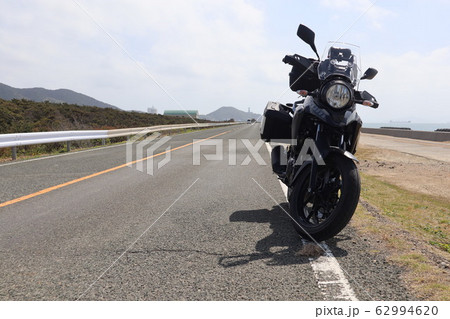 愛知県　伊良湖岬　Vストローム250でツーリング　海へバイクツーリング 62994620