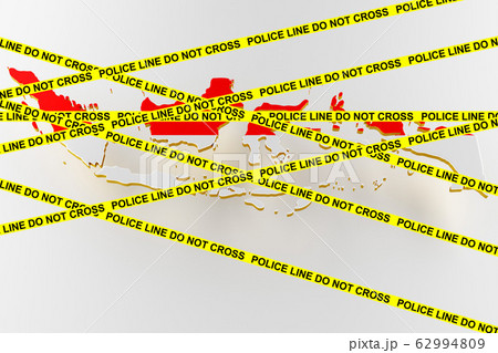 Indonesia Crime Concept Police Investigation のイラスト素材