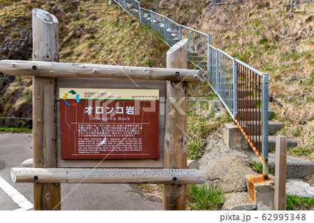 オロンコ岩 ウトロ漁港 北海道 知床半島 オロンコ岩 ウトロ漁港 北海道 知床半島 62995348