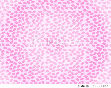 ピンクのかわいい桜の花びらの背景のイラスト素材