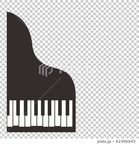 ピアノ グランドピアノ シルエットのイラスト素材