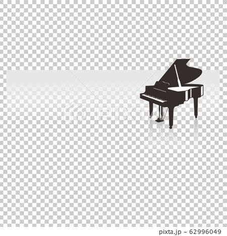 ピアノ グランドピアノ シルエットのイラスト素材