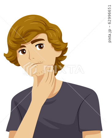Teen Boy Facial Hair Growth Illustration Teen Boy Facial Hair Growth Illustration 62996651