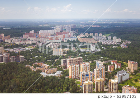 Beautiful summer panoramic landscape. Bird's-eye 62997105