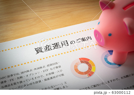 資産運用　金融商品　ブタの貯金箱 63000112