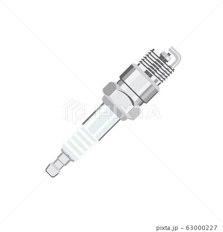 Spark plug isolated on white photo-realistic 63000227
