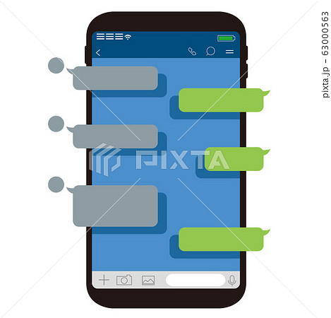 Chat app vector illustration smartphone 63000563