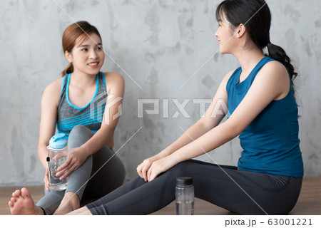 woman fitness at home, yoga, gym woman fitness at home, yoga, gym 63001221