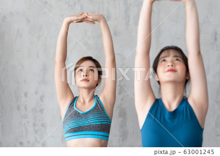 woman sporty yoga fitness 63001245