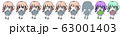 女の子+表情差分 63001403