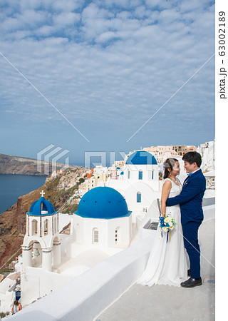サントリーニ島 日本人 ブライダルフォト 結婚写真 前撮り 新婚旅行