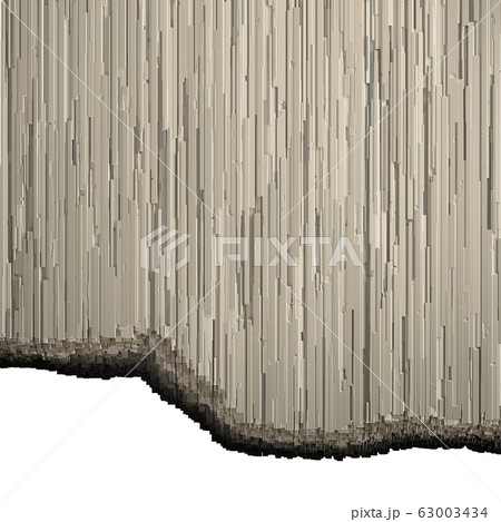 Shapeless figure made of industrial metal 3D 63003434