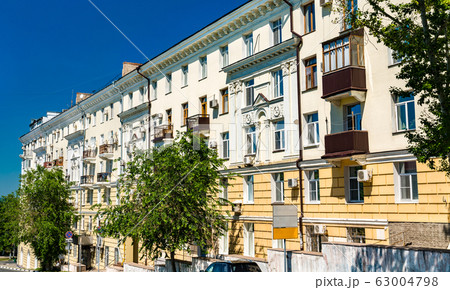 Typical soviet residential building in Samara, 63004798