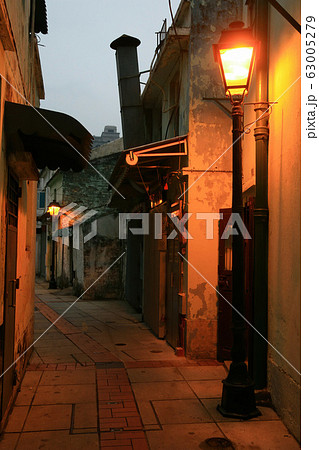 Afternoon view of the old Taipa street 63005279