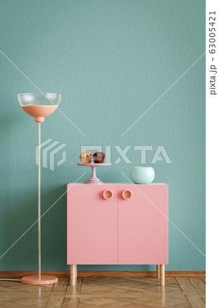 Pastel dresser mockup render 63005421