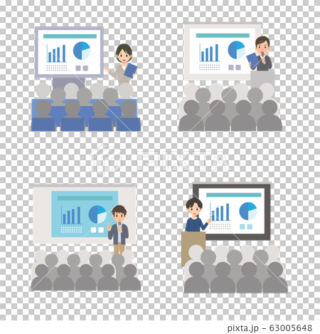 Seminar / Training / Slide / Presentation / Illustration / Set 63005648