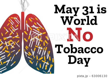 May 31 is World No Tobacco Day. Holiday concept. Template for background, banner, card, poster with 63006130